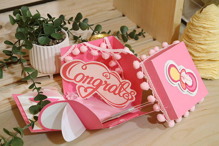 One-of-a-Kind Handcrafted "Memories Bloom" Box (4"x4"x4")