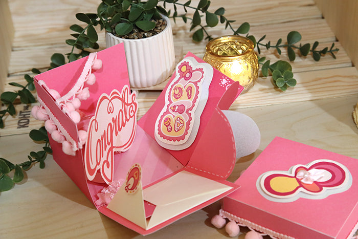 One-of-a-Kind Handcrafted "Memories Bloom" Box (4"x4"x4")