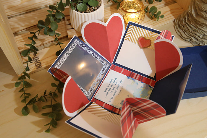 One-of-a-Kind Handcrafted "Memories Bloom" Box (4"x4"x4")