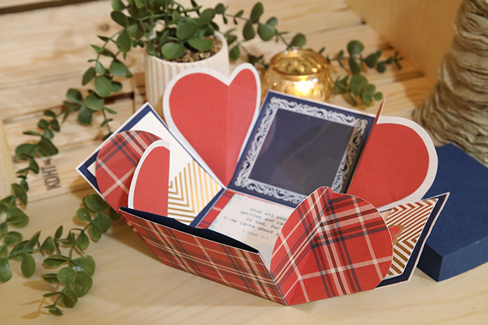 One-of-a-Kind Handcrafted "Memories Bloom" Box (4"x4"x4")