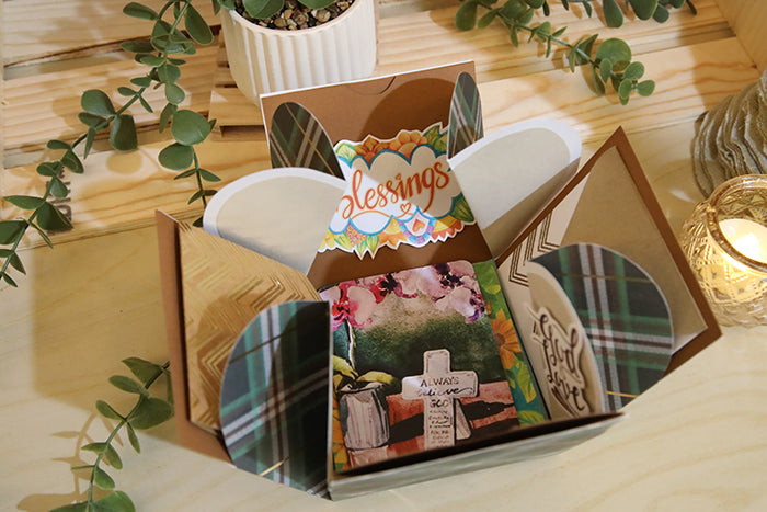 One-of-a-Kind Handcrafted "Memories Bloom" Box (4"x4"x4")