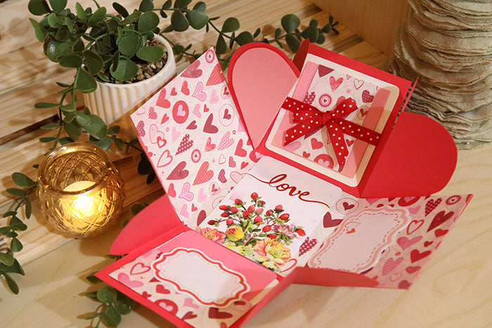 One-of-a-Kind Handcrafted "Memories Bloom" Box (4"x4"x4")