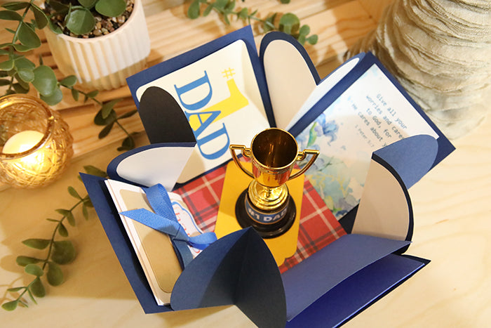 One-of-a-Kind Handcrafted "Memories Bloom" Box (4"x4"x4")