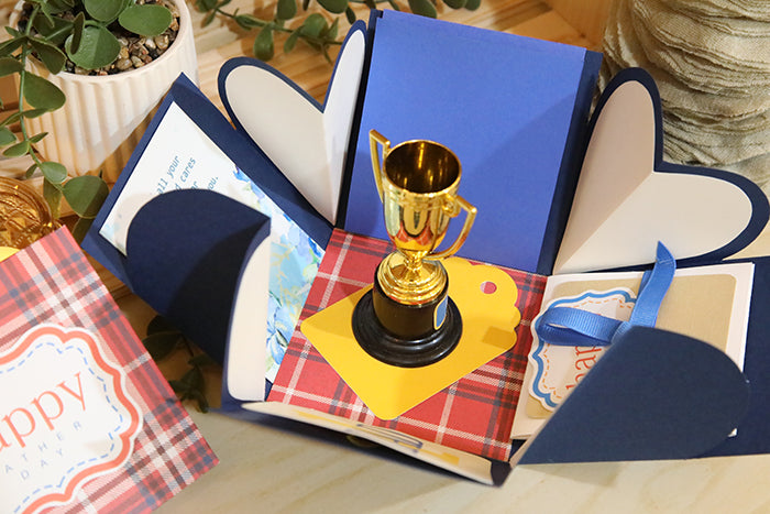 One-of-a-Kind Handcrafted "Memories Bloom" Box (4"x4"x4")