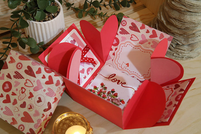 One-of-a-Kind Handcrafted "Memories Bloom" Box (4"x4"x4")