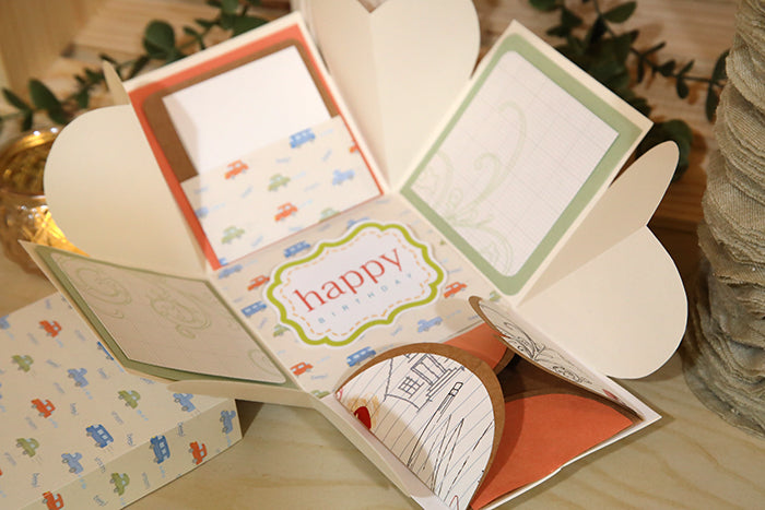 One-of-a-Kind Handcrafted "Memories Bloom" Box (4"x4"x4")