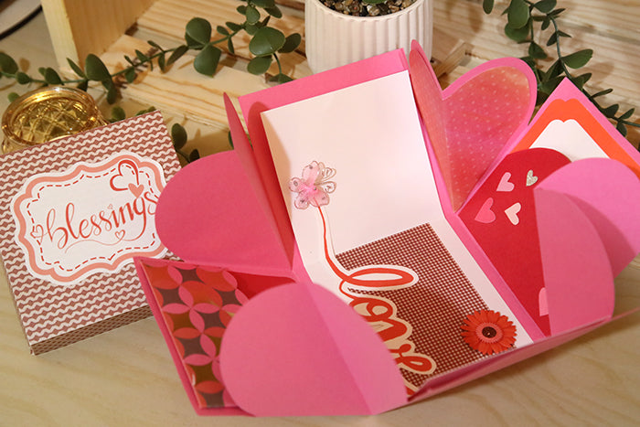 One-of-a-Kind Handcrafted "Memories Bloom" Box (4"x4"x4")