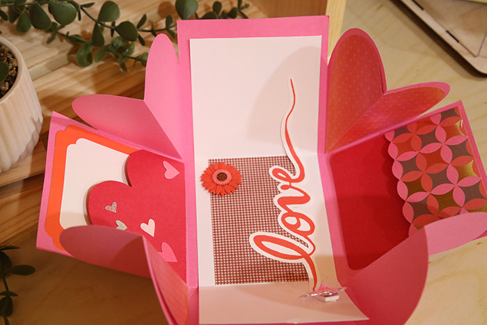 One-of-a-Kind Handcrafted "Memories Bloom" Box (4"x4"x4")