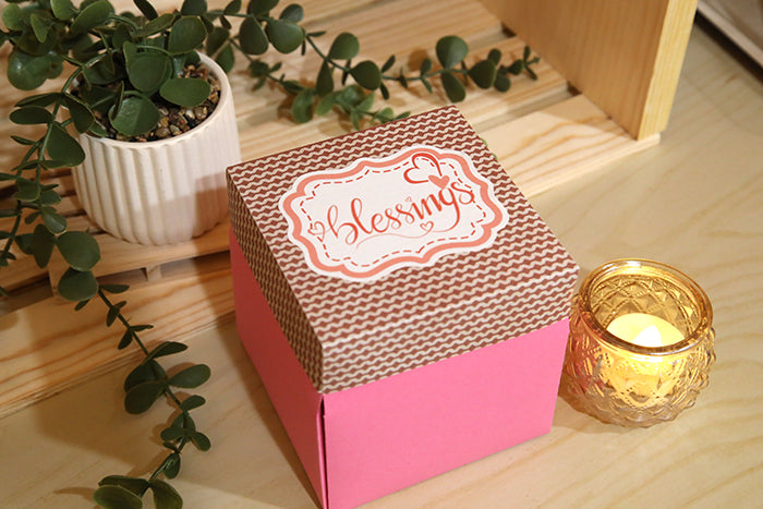 One-of-a-Kind Handcrafted "Memories Bloom" Box (4"x4"x4")