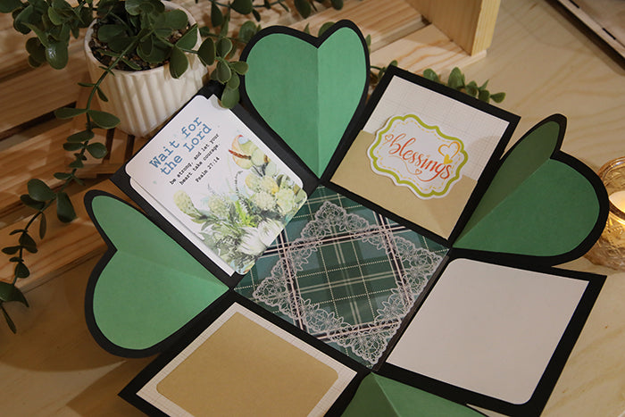 One-of-a-Kind Handcrafted "Memories Bloom" Box (4"x4"x4")