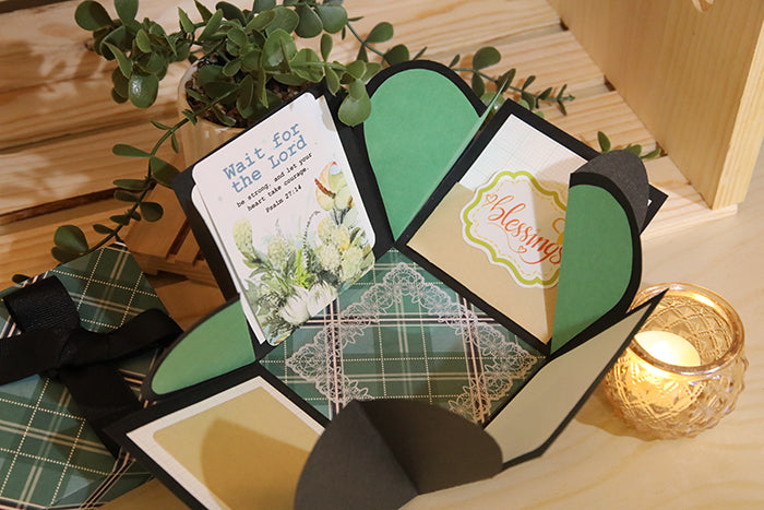 One-of-a-Kind Handcrafted "Memories Bloom" Box (4"x4"x4")