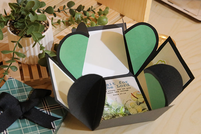 One-of-a-Kind Handcrafted "Memories Bloom" Box (4"x4"x4")