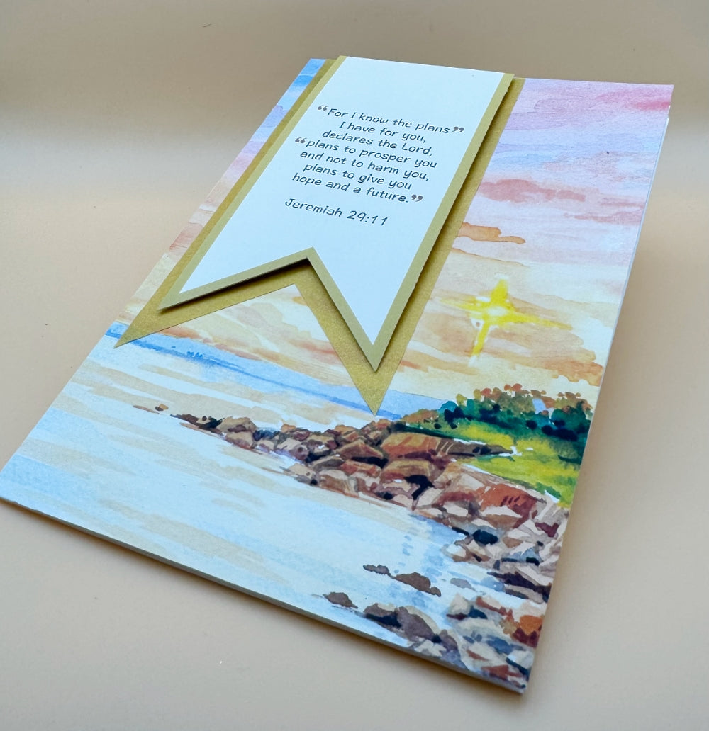 "God's Plan: A Future of Hope" Sunrise Greeting Card