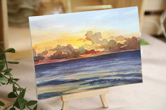 "LET LIGHT SHINE" Sunrise Card