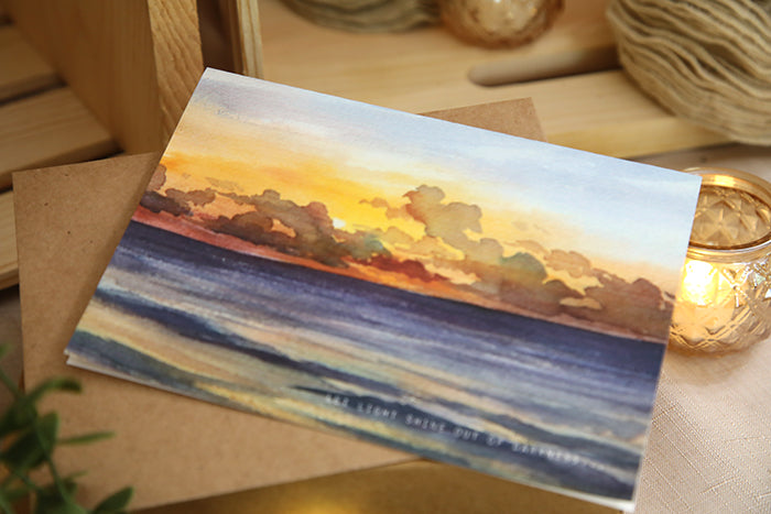"LET LIGHT SHINE" Sunrise Card