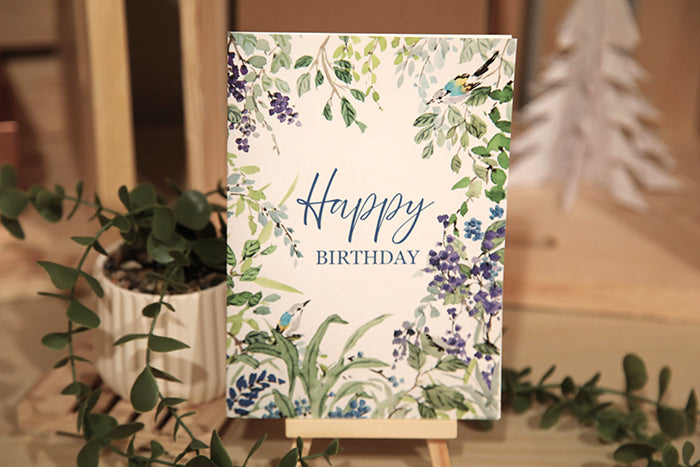 The Birdsong Birthday Card