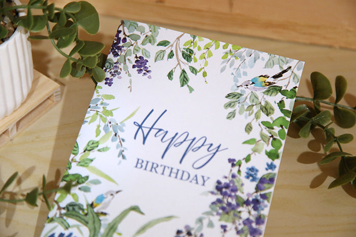 The Birdsong Birthday Card