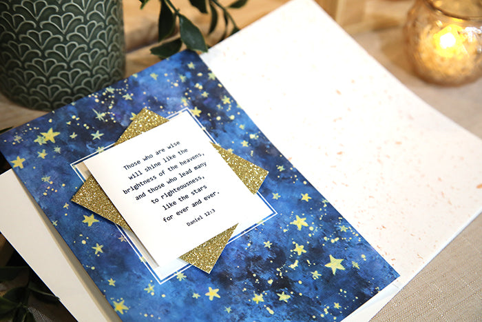 Shining Brightly Daniel 12:3 Handcrafted Card