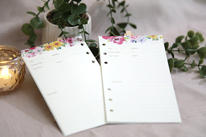 Journal Refill: Sermon & Floral