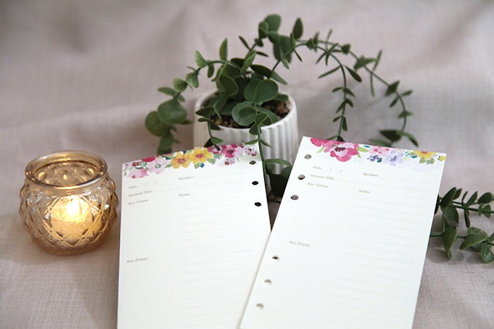 Journal Refill: Sermon & Floral