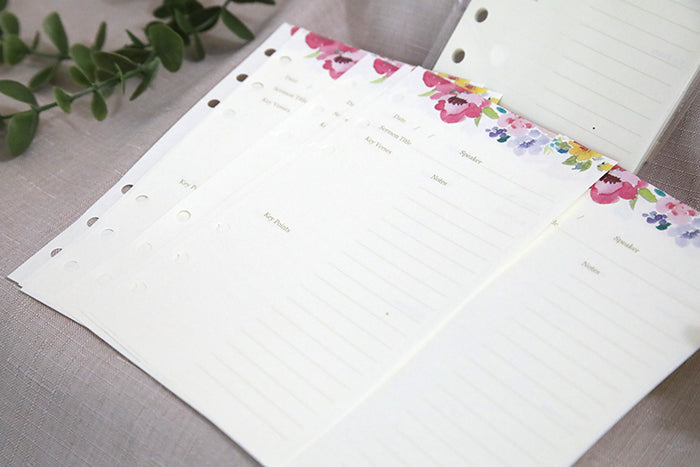 Journal Refill: Sermon & Floral