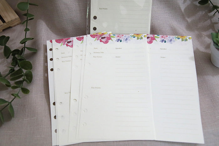 Journal Refill: Sermon & Floral