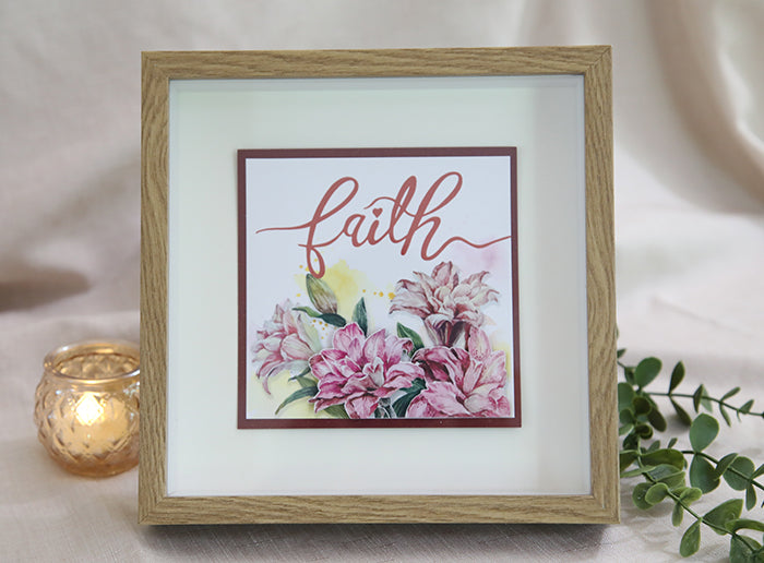 "Faith" 3D Handmade Card