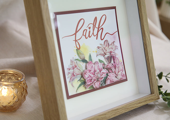 "Faith" 3D Handmade Card
