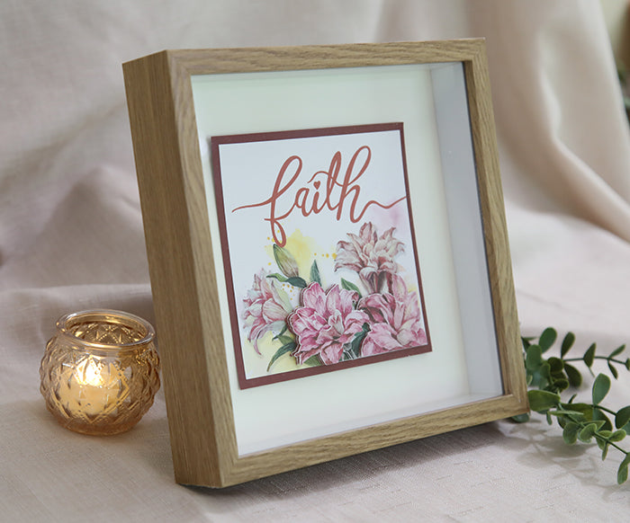 "Faith" 3D Handmade Card