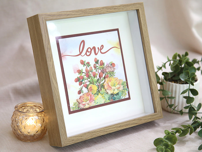 "Love" 3D Handmade Card
