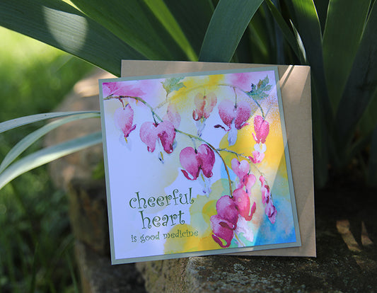 “Cheerful Heart Blooms” Note Card