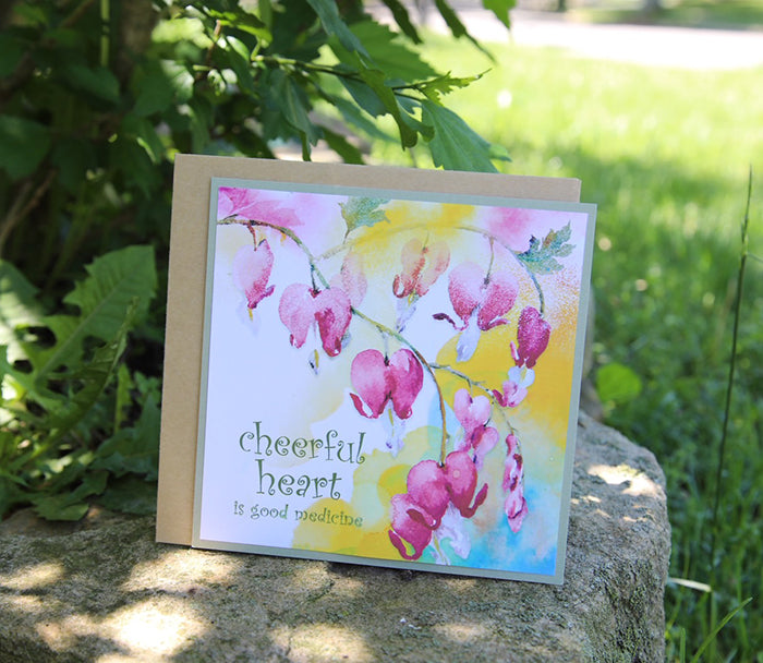 “Cheerful Heart Blooms” Note Card